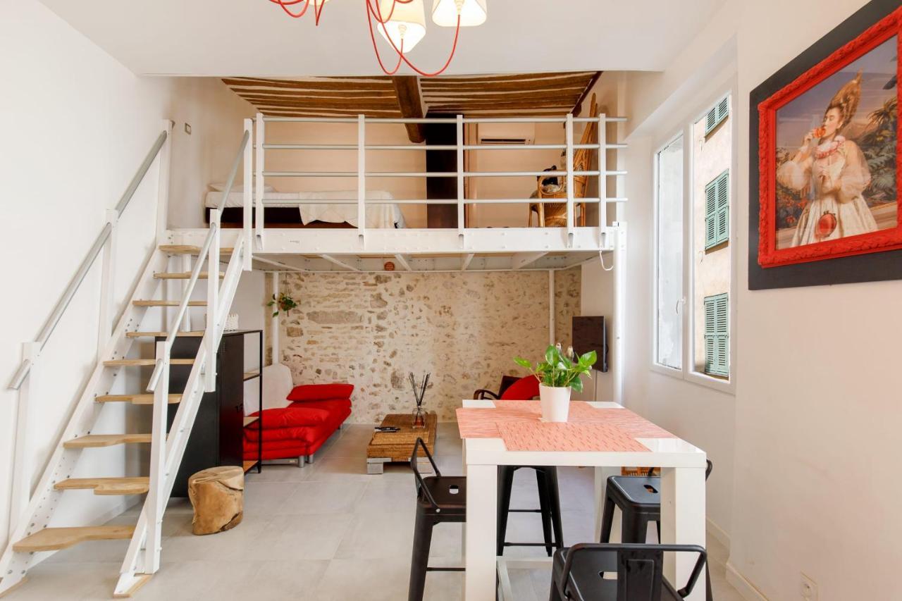Appartamento Superb Air-Conditioned Loft In The Heart Of Viel Antibes Esterno foto